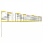 SPORTNOW Set plasă volei Portabil Set pentru volei cu stâlpi din oțel reglabili pe înălțime Geantă de transport 950 x 100 x 248 cm Negru | Aosom Romania (A71-068V00BK)