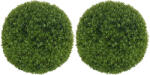 HOMCOM Set de 2 Sfere de Boxwood Artificiale, 50cm | Aosom Romania (830-790V02GN)