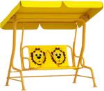AIYAPLAY Leagăn pentru Copii cu Copertină Reglabilă și Centură de Siguranță, 120x112x75 cm, Galben | Aosom Romania (3E1-006V00YL) Leagan