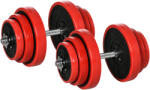 HOMCOM Set Greutăți 40KG pentru Gantere Ajustabile Antrenament Sport Acasă | Aosom Romania (A91-239V00RD)