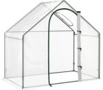 Outsunny Seră de Grădină Balcon terasă Seră pentru roșii 1, 8 lungime x 1 lățime x 1, 68 înălțime m Oțel plastic impermeabil Transparent Verde | Aosom Romania (845-154V00CR)