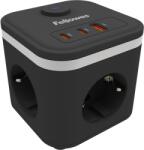 Fellowes Priza pentru incarcare Filex Power Cube Fellowes, tip F, negru 100137167