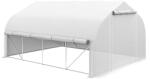 Outsunny Sera de Gradina 4x3m cu Pereti Laterali si Usa cu Fermoar 8 Ferestre Tunel pentru Plante | Aosom Romania (845-924V00WT)