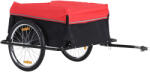 Outsunny Remorcă pentru Biciclete din Oțel cu Capacitate Maximală de 40 kg și Husă Protectoare, 140x88x60 cm, Roșu și Negru | Aosom Romania (5550-3432)