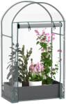 Outsunny Seră pentru Grădină cu Ușă Pliabilă pe Balamale și Sac pentru Plante, 89x50x152 cm, Transparent | Aosom Romania (84H-194V00CR)