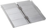 HOMCOM Rampă Pliabilă pentru Scaun cu Rotile cu Margini Exterioare, 61x74x5 cm, Argintiu | Aosom Romania (713-027)