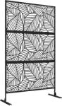 Outsunny Paravan Oțel Negru Exterior | Aosom Romania (844-746V00BK)