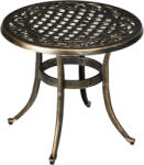 Outsunny Măsuță laterală grădină, masă de grădină rezistentă la intemperii cu cadru din aluminiu turnat, rotundă 60kg Ø60x52, 5H cm | Aosom Romania (84G-044V00BN) Masa de cafea
