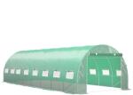 Outsunny Seră de grădină tunel 24m2 8L x 3l x 2H m - 16 ferestre, Ușă înfășurabilă oțel galvanizat, folie PE, Verde | Aosom Romania (84H-008V01GN)