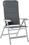 Outsunny Scaun de Pescuit Pliabil cu Cotiere și Spătar Înălțat Reglabil, 75x61.5x76-115 cm, Gri | Aosom Romania (84B-566CG)