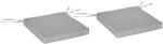 Outsunny Set de 2 perne pentru scaun/fotoliu de grădină Perne de șezut cu husă detașabilă Umplutură 5 cm Poliester Gri deschis | Aosom Romania (84B-428V00LG)