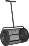 Outsunny Răspânditor Compost de 75L cu Mâner Reglabil în Formă de T din Metal Negru | Aosom Romania (84H-363V00BK) Masina de imprastiat