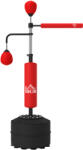 HOMCOM Sac de Box de Podea 4 în 1 cu 2 Speedball-uri, Bară Rotativă și Sac, Înălțime Reglabilă 160-230cm, Roșu | Aosom Romania (A91-120V00RD) Sac de box