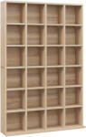 HOMCOM Mobila Biblioteca de Perete 24 Compartimente Inaltime Reglabila | Aosom Romania (831-040V80ND)