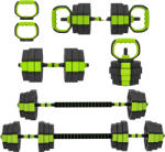 SPORTNOW Soozier Set de Ganterele Reglabile 4-în-1, Utilizabil ca Kettlebell, Bară, Ganteră, Suport pentru Flotări, Set Greutăți de 25 kg pentru Bărbați și Femei, Verde | Aosom Romania (A91-414V02GN)
