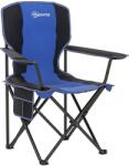 Outsunny Scaun de Camping Pliabil cu Buzunar și Suport pentru Pahar, 94x62x110 cm, Albastru | Aosom Romania (A20-514V00BU)