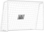 HOMCOM Poartă de Fotbal pentru Adulți și Copii de Grădină cu Țintă Centrală și Stâlpi, 186x62x123 cm, Alb | Aosom Romania (A62-022WT)