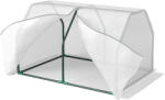 Outsunny Mini Seră Outsunny pentru grădină și balcon din plastic PE și oțel cu închidere cu fermoar, 99x71x60 cm, de culoare alb transparent | Aosom Romania (845-301)