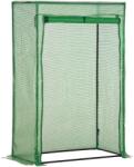 Outsunny Sera Outsunny cu ușă, seră de iarnă din oțel, seră pentru balcon, grădină, seră de roșii 100x50x150cm, seră de roșii pentru roșii, legume, flori, plante, verde | Aosom Romania (845-386V03)