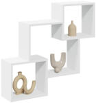 vidaXL fehér szerelt fa faliszekrény 78 x 18 x 71 cm