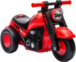 AIYAPLAY Mașină de împins, design motocicletă, muzică și bule de săpun, pentru 2-5 ani, Roșu | Aosom Romania (370-338V00RD)