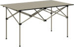 Outsunny Masă de camping pliabilă cu blat rulabil, masă de grădină din aluminiu pentru 2 persoane, 95 x 55 cm Khaki | Aosom Romania (A20-440V01KK)