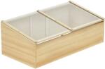 Outsunny Seră de lemn Outsunny Frigider Seră Frigider Sistem de grădinărit și grădinărit pentru balcon, 100 x 50 x 35 cm, Natural, Molid, placă PC | Aosom Romania (845-374)