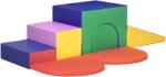 HOMCOM Set de Joacă pentru Copii 12-36 Luni cu 7 Blocuri din PU și EPE Multicolor | Aosom Romania (3D0-012V01MX)