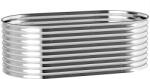 Outsunny Pat de grădină ridicat, rezistent la rugină din oțel galvanizat 160 x 80 x 56 cm argintiu | Aosom Romania (84H-236V00CG)