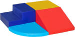 HOMCOM Set de Cuburi Mari de Construit pentru Copii de 1-3 Ani, Jocuri de Construcții Copii, 45x45x25 cm, Multicolor | Aosom Romania (3D0-011)