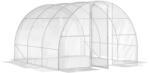 Outsunny Seră de grădină tunel 3 x 3 x 2 m 9 m2 cu ușă cu balamale folie PE 150 g/m2 pentru Legume Plante Flori | Aosom Romania (84H-004V03CR)