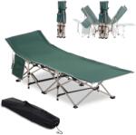 Outsunny Pat de camping pliant, pat de camp cadru din oțel ușor, geantă de transport greutate maximă suportată 150 kg, 190 x 68 x 52 cm verde | Aosom Romania (A20-116GN)