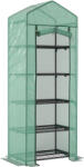 Outsunny Seră de grădină balcon etajere seră 5 niveluri 0, 69 x 0, 49 x 1, 93 m oțel folie rulabilă PE verde | Aosom Romania (845-383V02GN)