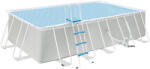 Outsunny Piscină Supraterană cu Cadru de Oțel, Pompă de Filtru, Cartuș Filtrant, Rezistentă la Rugină, 580x310x122 cm, Gri deschis | Aosom Romania (848-028V01) Piscina