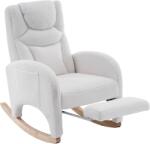 Deko Collection Scaun balansoar fotoliu relaxant cu brațe, Alb | Aosom Romania (F-DK-W2087P232227) Balansoar