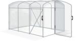 Outsunny Solariu de tunel, acoperit cu folie transparentă, cadru de oțel galvanizat, 3 x 2 x 2m | Aosom Romania (84H-011V00CR)