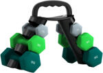 SPORTNOW Set de haltere cu suport, 3 perechi de greutăți de 2 x 1 kg, 2 x 3 kg, 2 x 5 kg, Multicolor | Aosom Romania (A91-360V01MX)
