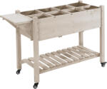 Outsunny Jardiniera din lemn pentru gradina, 123x54x74cm, maro | Aosom Romania (845-396V01ND)