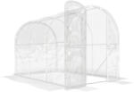 Outsunny Seră tunel de grădină 3 x 2 x 2 m 6 m2 cu ușă pe balamale, prelată PE 150 g/m2 pentru Legume, Plante, Flori | Aosom Romania (84H-004V04CR)