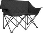 Outsunny Scaun pliabil 2 locuri, scaun de camping pliabil cu geantă de transport, outdoor, suportă până la 250 kg, 145 x 60 x 92 cm, Negru | Aosom Romania (A20-505V00BK)