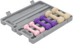 HOMCOM Set Gantere 6kg, Set Greutăți Fitness pentru Bărbați și Femei, Antrenament Acasă, Roz, Mov, Maro | Aosom Romania (A91-144V00MX)