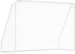 HOMCOM Poartă de Fotbal pentru Grădină și Parc cu 6 Pari în formă de U, din PE și Metal Eposidic, 301x120x200 cm, Alb | Aosom Romania (A62-019)