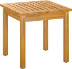 Outsunny Masă laterală 48 x 48 cm rezistentă la intemperii masă de grădină cu design cu lamele picioare reglabile, pătrată | Aosom Romania (84G-859V00TK) Masa de cafea