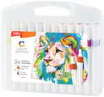 Deli Markere acrilice Deli color emotion, set 24 culori (DLEC193-24)