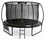 LEAN Toys LEAN kerti trambulin belső hálóval, fekete és zöld, 427 cm, 14 láb (5905991091523)