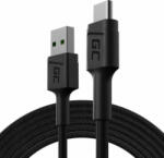 Green Cell Cablu USB-USB-C 120cm Green Cell GC PowerStream incarcare rapida Ultra Charge QC 3.0 Date si sincronizare de mare viteza (kabgc22)