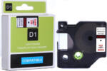 CDRmarket Banda compatibila Dymo 45805 S0720850 19mm x 7m text rosu / fundal alb (pellabel45805)