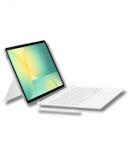 Samsung Tab S10 FE+ Billentyűzetes Tablet TOK! Angol (UK) - Fehér BONTOTT