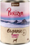 Purizon Purizon Organic gazdaságos csomag 12 x 400 g - Új: Senior pulyka & sárgarépa