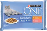 ONE 5x4x85g PURINA ONE Coat & Hairball vegyes csomag nedves macskatáp 4+1 ingyen